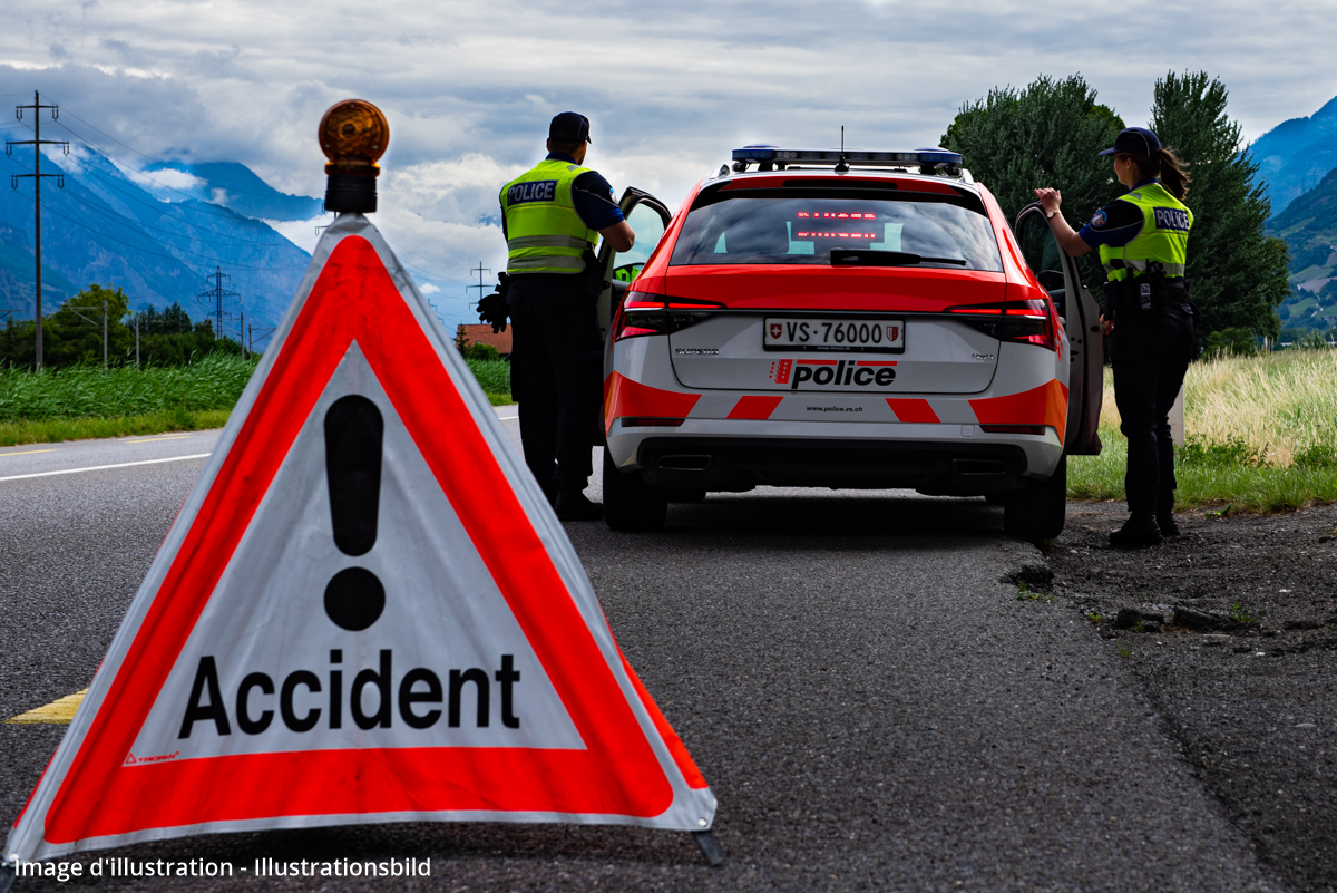 Un motard a perdu la vie entre Sierre et Sion hier soir